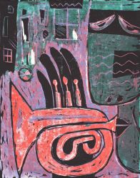 
Red trumpet, 2012, linocut, 21 x 16,3 cm, 10 prints