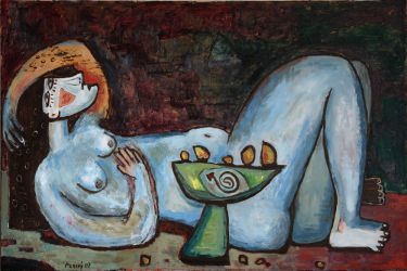  Lying Cleopatra I, 2007 oil on canvas, 100 x 150 cm